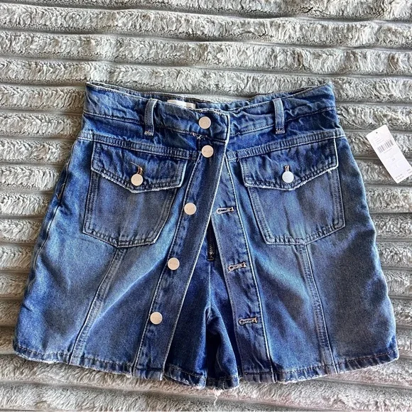 Anthropologie Pilcro Country Denim Skort- Size 28- NWT - Picture 1 of 10